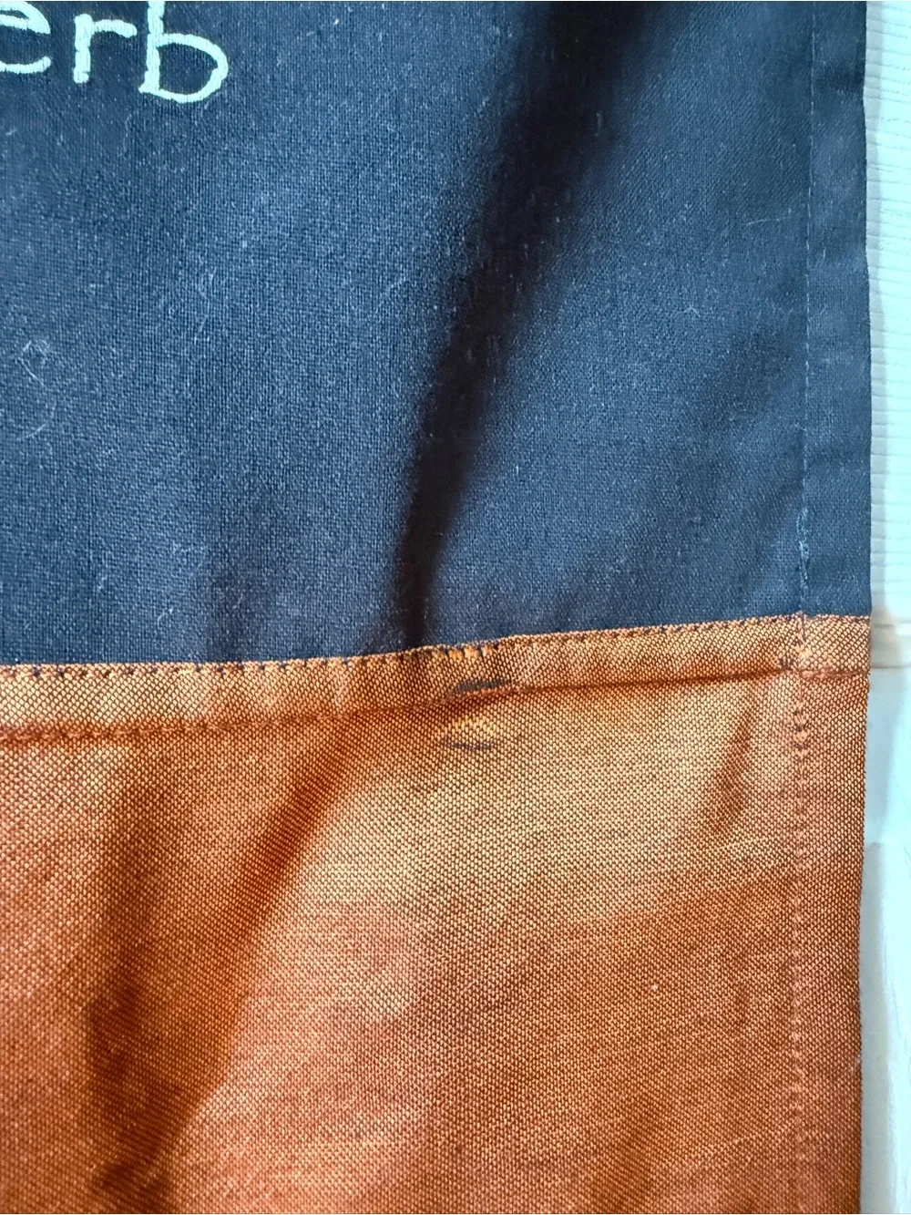 Tapestry Wall Hanging Rust & Black Taoist Proverb The Journey is the Reward